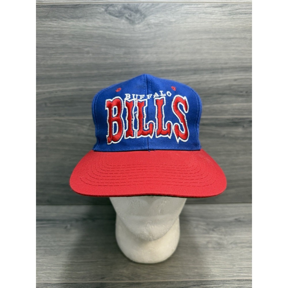 NFL 90's Buffalo Bills SnapBack Hat Vintage Football Baseball Hat Cap